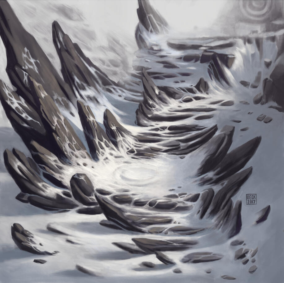 Frozen Landscape Digital Painting
