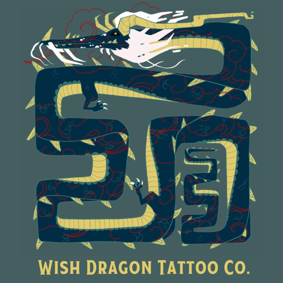 Wish Dragon Tattoo Branding